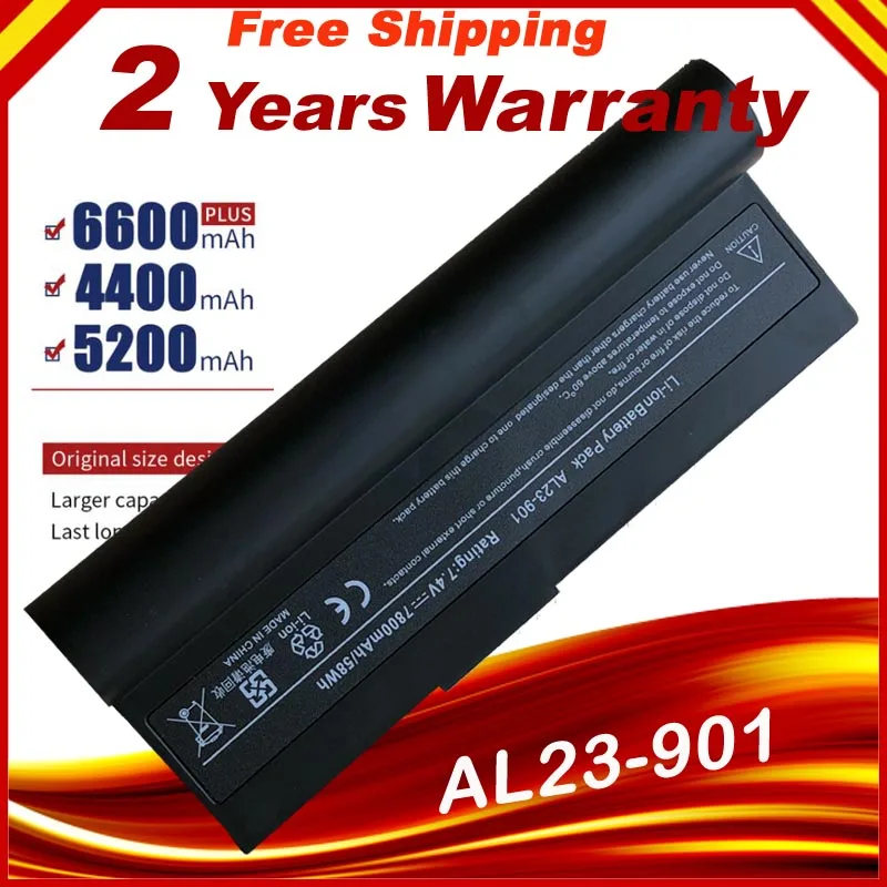 7.4v 7800mAh bateria do laptopa asus Eee PC EPC 901 904HD 1000 1000H 1000HD 870AAQ159571 AL23-901 AL24-1000 AP23-9 szybka wysyłka