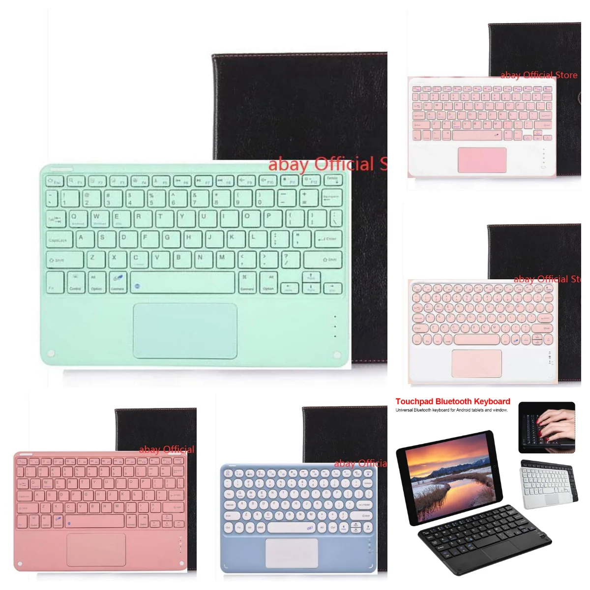 Wireless Bluetooth Keyboard Tablet Cover for Blackview Tab 8/8e10.1 Inch Case for Blackview Tab9 Magnetic Universal Keyboard