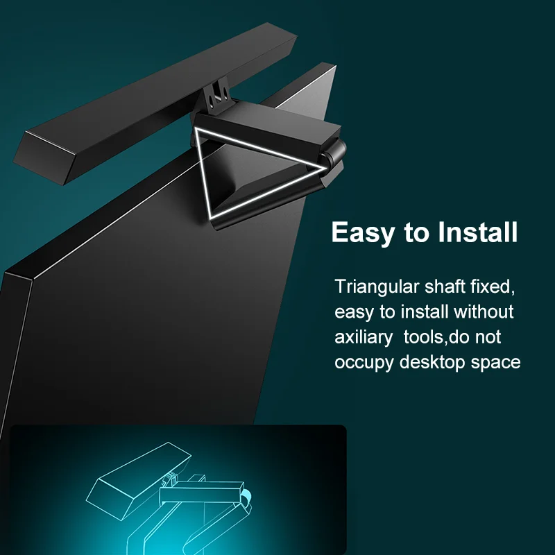 LAOPAO Stepless Dimming Touch LED Desk Lamp Eye-Care For Computer PC Monitor Screen bar Hanging Light Reading USB Powered Lamp