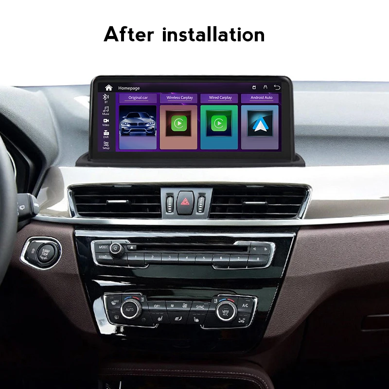 Linux 10.25 inch head unit Car Multimedia Wireless Apple CarPlay Android auto For BMW X1 E84 F48 2009-2017 IDrive CIC NBT system