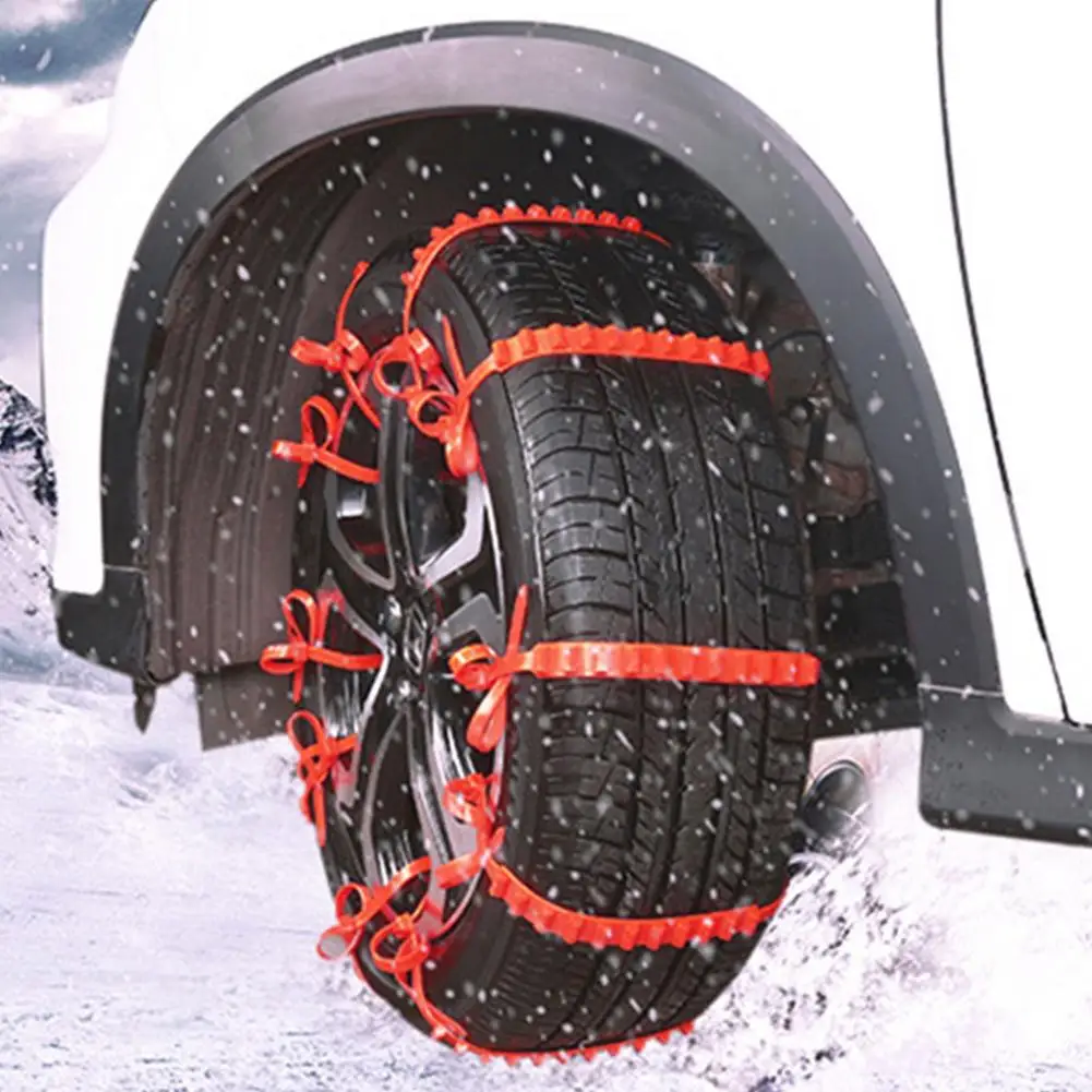 

10Pcs Car Winter Tire Wheels Snow Chains Snow Tire Anti-skid Chains Wheel Tyre Cable Belt Winter Outdoor Emergency Chain