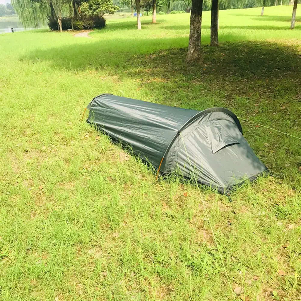 Borsa Bivvy ultraleggera tenda compatta singola persona spazio più grande copertura impermeabile per sacco a pelo sacco Bivvy per campeggio