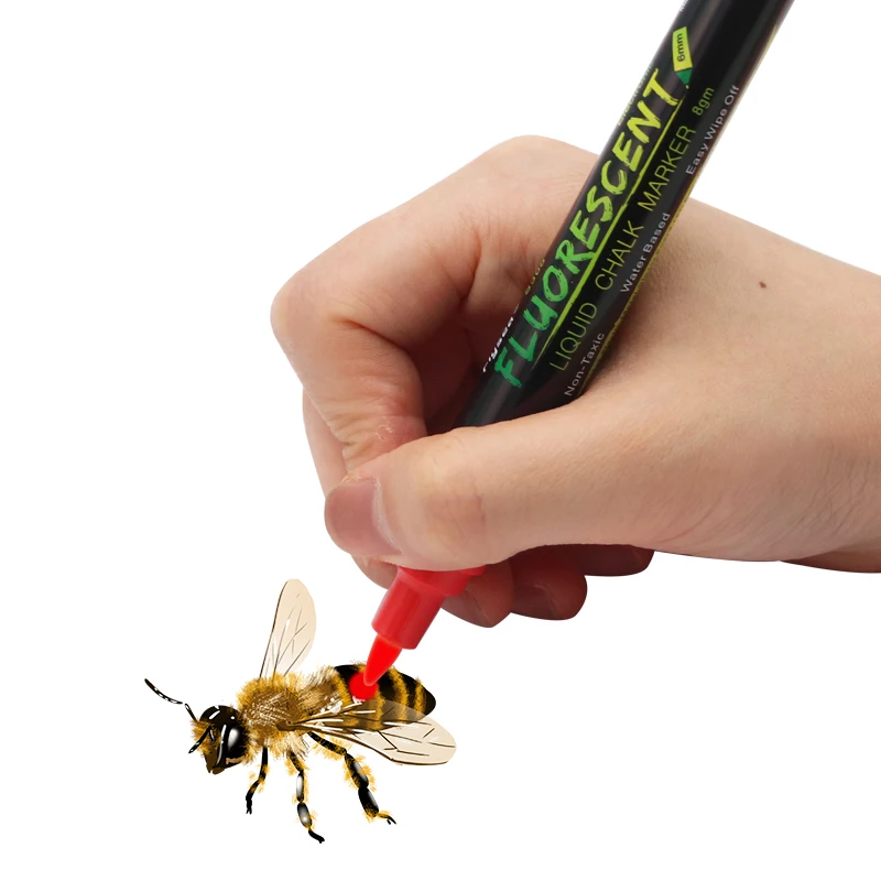 Queen Bee Marker Pen Bees Honeybee Marking Highlighter Beekeeping Supplies Bee Keeping Equipment Paintbrush Beekeeping Tools 1Pc
