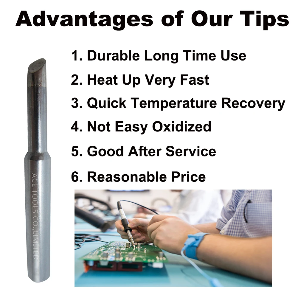 ST-C4 Soldering Tip Bevel 4มม.Fit WELLER SP40L SP40N SPG40 WP25 WP30 WP35 WLC100Replace เหล็กจับดินสอหัวฉีดเชื่อมบิต