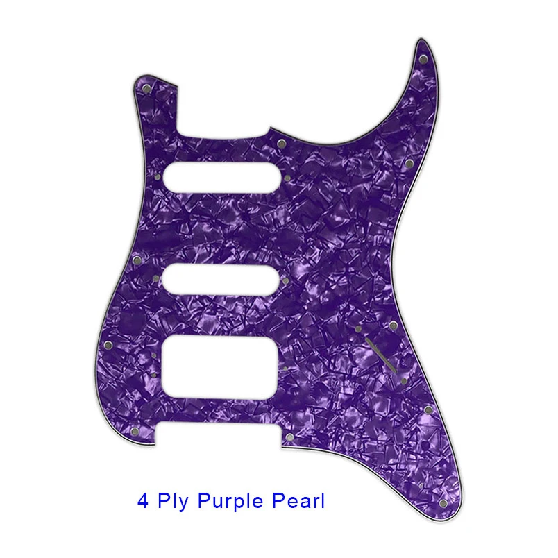 Pleroo Custom Guitar Pickguards Suit - For 11 Screw Hole  Strat  Humbucker HSS Guitar No Control Hole Scratch Plate