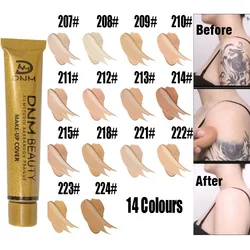 Free Ship Face Concealer To Cover Tattoo Scar Birthmarks Waterproof Shade Makeup Face Corrector Waterproof Make Up Base Cosmetic