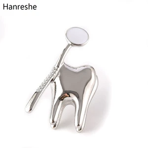 Mode Klasik Bentuk Gigi Pin Bros Medis Lucu untuk Dokter Perawat Kerah Ransel Pin Lencana Aksesori Hadiah Perhiasan 10 bros dokter penjualan terbaik - №