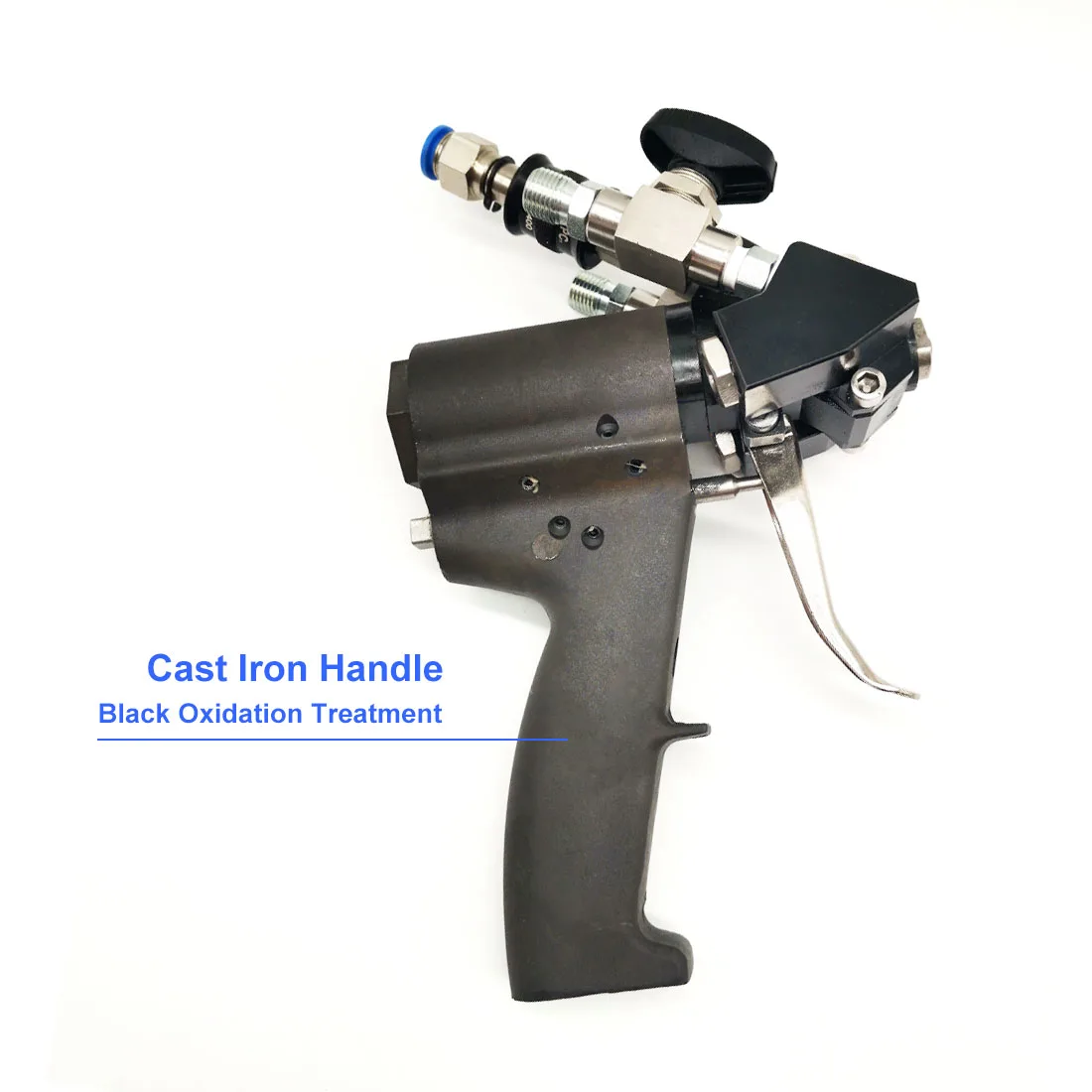 Cast Aluminum Handle P2 PU Foam Spray Gun Polyurethane Air Purge Self Cleaning With Accessory Kit for Graco Spray Machine