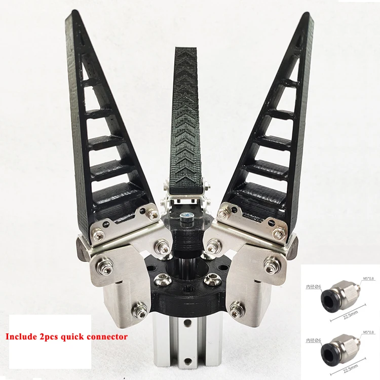 3kg Gripper Robot pneumatik adaptif industri muatan besar Gripper bionik lengan mekanik fleksibel klem cakar lembut Manipulator listrik