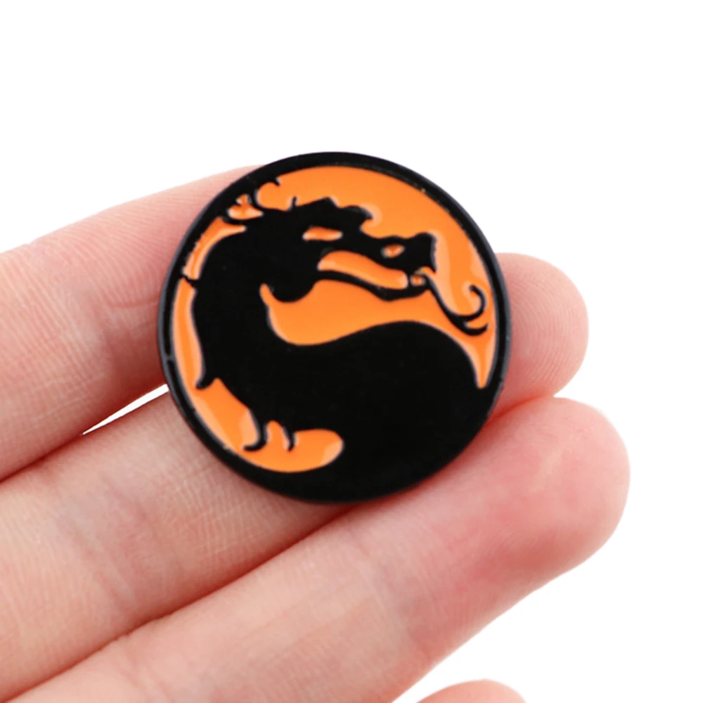 DZ1821 Game Dragon Creativity Cool Enamel Pins Badge for Backpack Collar Lapel Pin Hat Jewelry Birthday Gifts for Friends Men