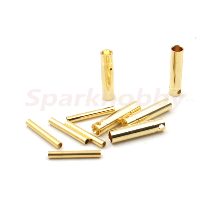 10PCS/5Pairs Amass Banana Plug 2.0mm 3.5mm 4.0mm Female Male Connectors Bullet Gold Plated Copper Head RC Drone Airplane Parts