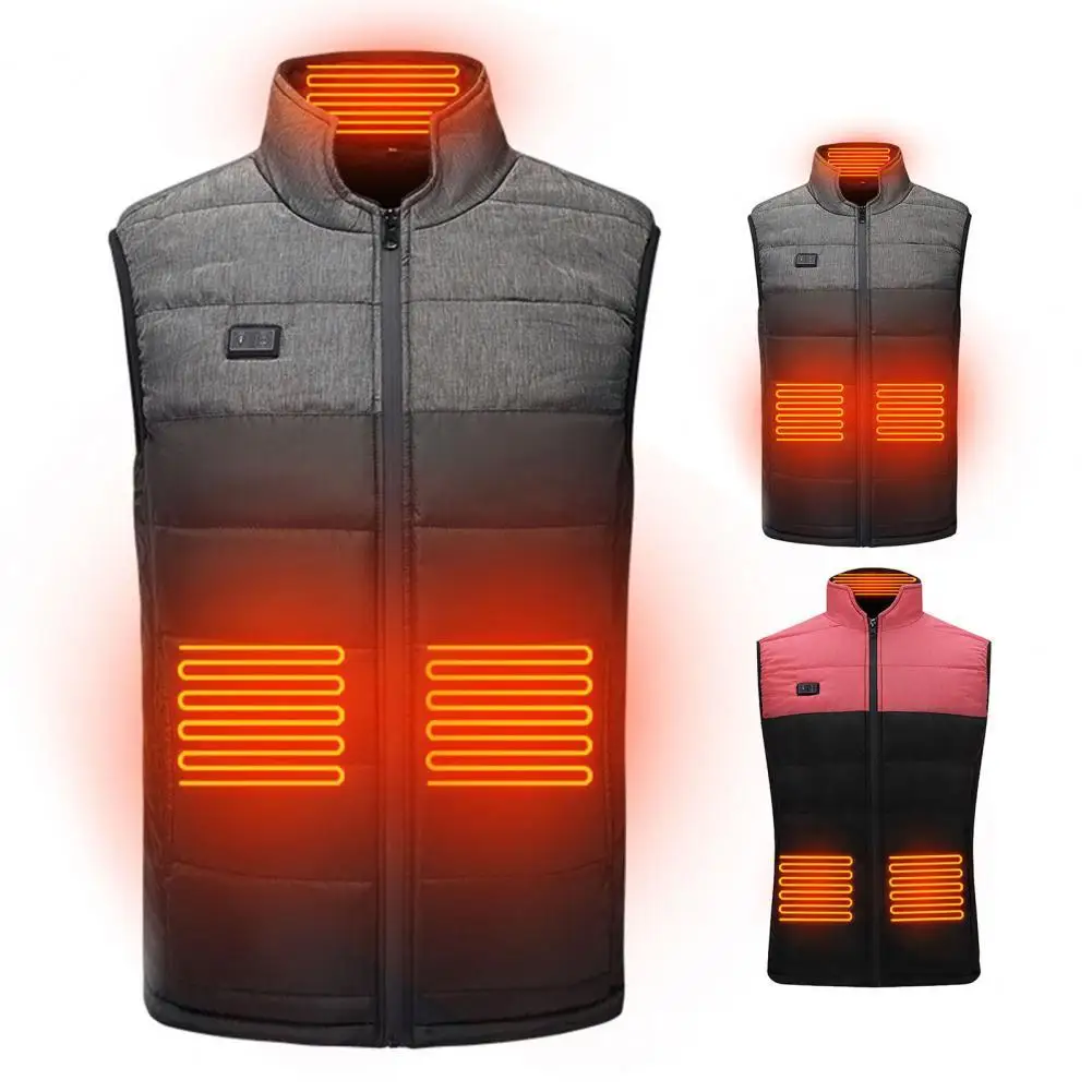 Heated Jacket Winter Warm Heated Vest Men's Women's Self Heating Vest USB Electric Thermal Clothing Waterproof Camping Tourism