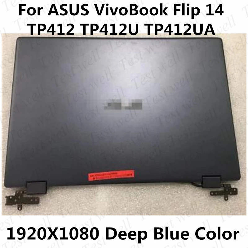 Original FHD 1080p replacement 14'' upper part of laptop for ASUS VivoBook Flip 14 TP412 TP412U TP412UA Touch Screen Assembly