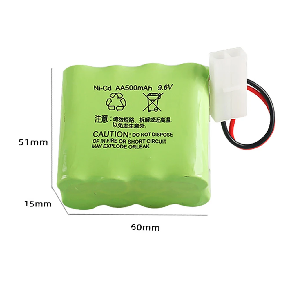 9.6V Nicd Batterij Set 500Mah Voor Huanqi 781 782 9.6V 700/800/1000/1400/1800Mah Voor Rc Speelgoed Auto Boot Pistool Tank Trein Robot Deel