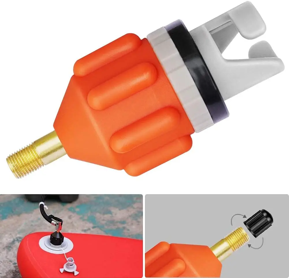 

Rowing Boat Air Valve Adaptor SUP Board Kayak Pump Adapters Inflatable Air Valve Attachment Kayak Accessories Parts kayak boat