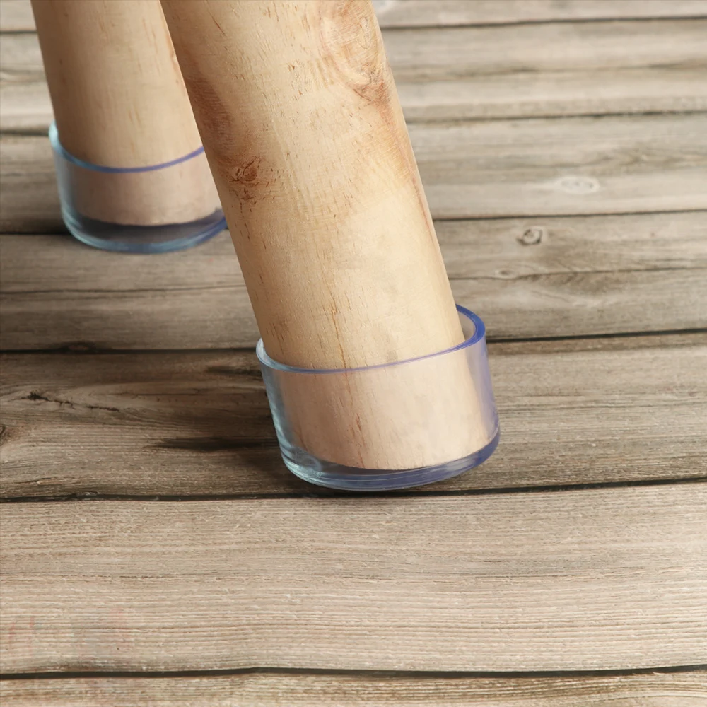 Pieds de table en silicone, 4 pièces/ensemble, coussinets non aldes pour meubles, de chaise de bureau, protecteurs de sol en bois