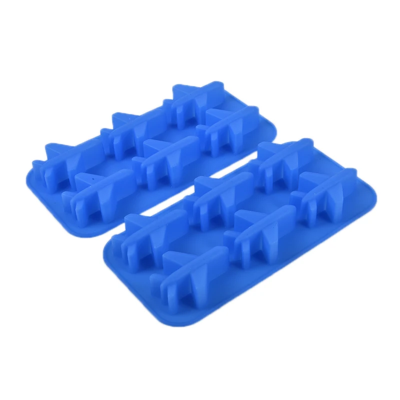 Blue 3d Jet Plane Silicone Fondant Chocolate Mold Ice Cube Molds for Ice Ball Cream Maker Cake Decorating Tools