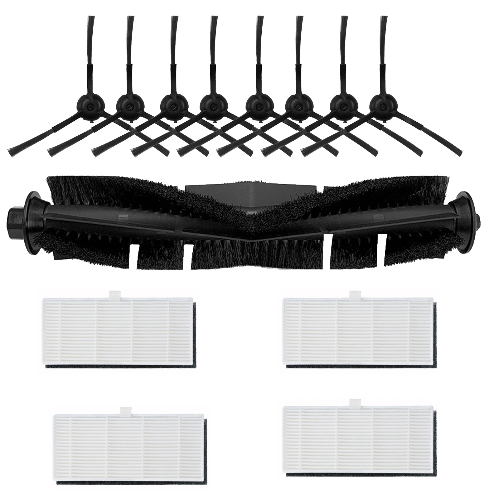Conjunto de acessórios para aspirador de pó, escova principal, escova lateral do rolo, filtro hepa, saco de poeira, adequado para lydsto r1, peças de robô aspirador de pó