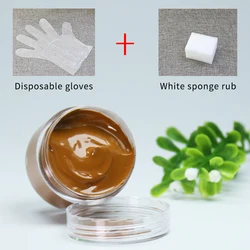 Crema marrón claro para zapatos, pintura de cuero para bolsa, sofá, asiento, rasguño, reparación de tinte de cuero, pintura de cambio de Color de restauración, 30ml