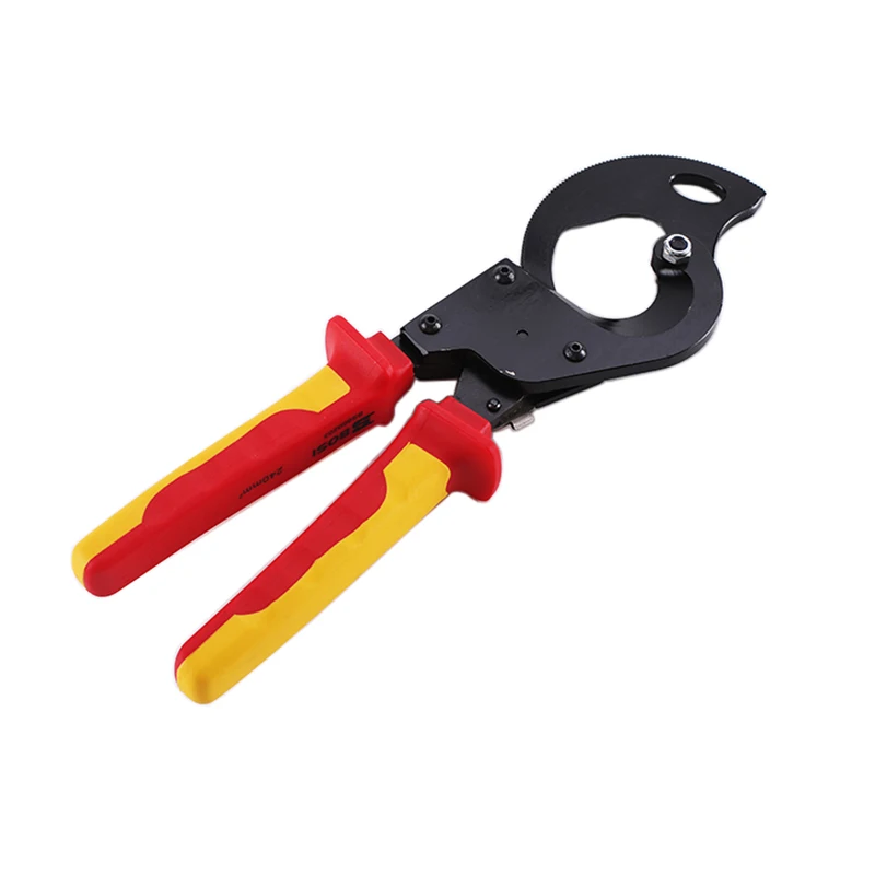 BOSI 32mm/250mm2 Ratcheting Multi Coaxial Cable Cutter VDE Withstand Voltage 1000V