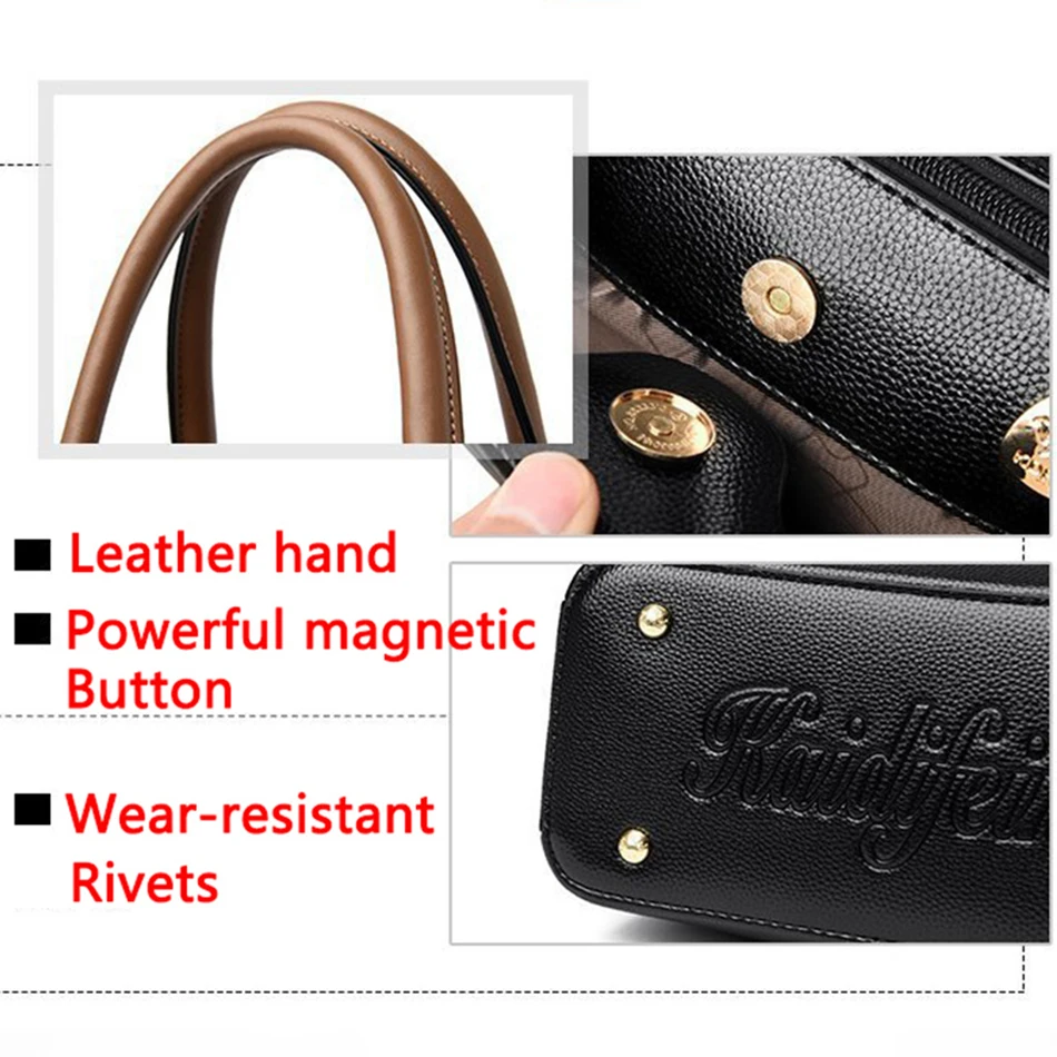 Luxury Handbags Women Bags Designer Casual Tote Female Leather Top-Handle Bags For Women Shoulder Messenger Bag High Quality Sac