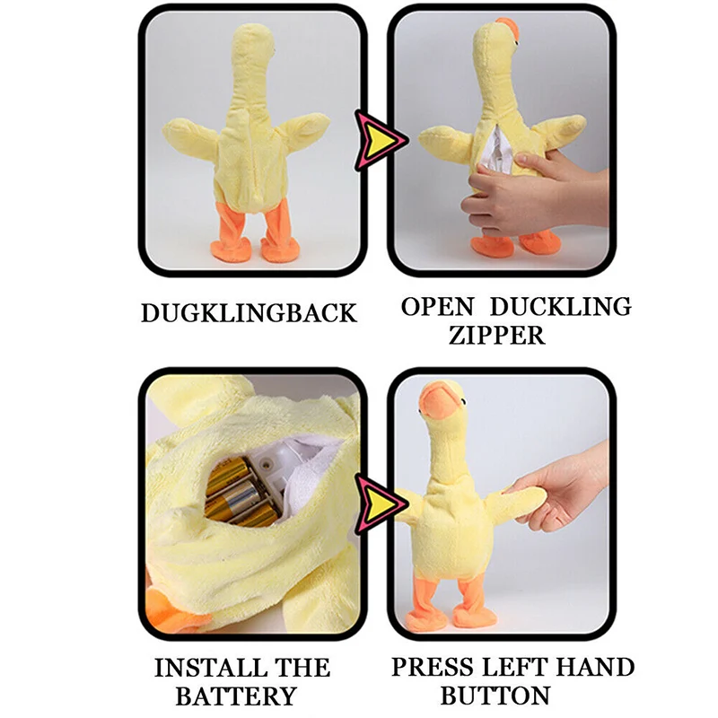 Pato parlante para cantar y caminar, Juguete Musical para bailar con música 138 NSV, juguete para bebé de alta apariencia