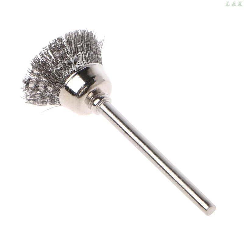 10pcs Forma di Coppa Ruota Filo di Acciaio Spazzole per Utensili Dremel Elettrico Strumento di Pulizia Ruggine Utensile Rotante per L'incisore Abrasivo materiali