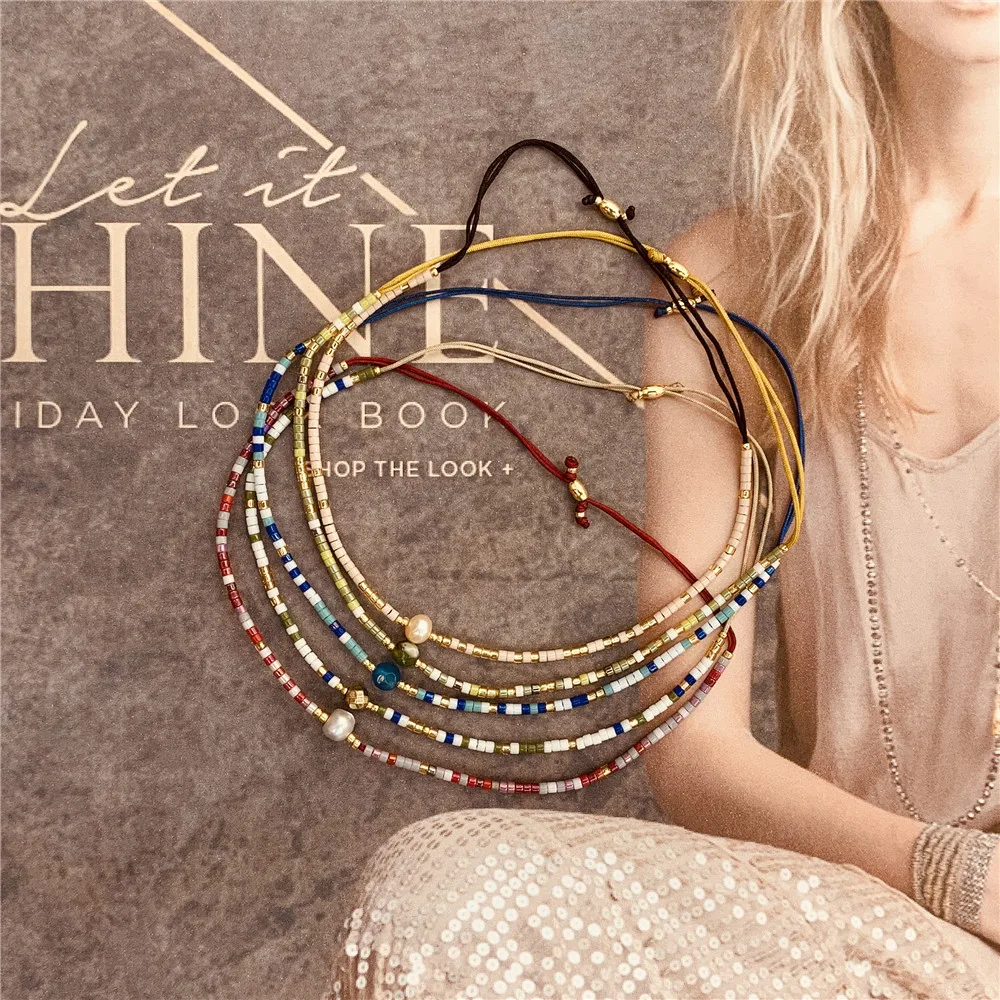 Go2boho Miyuki bransoletka z koralików moda kamień biżuteria z pereł koraliki biżuteria wysokiej jakości Pulsera Vintage proste bransoletki