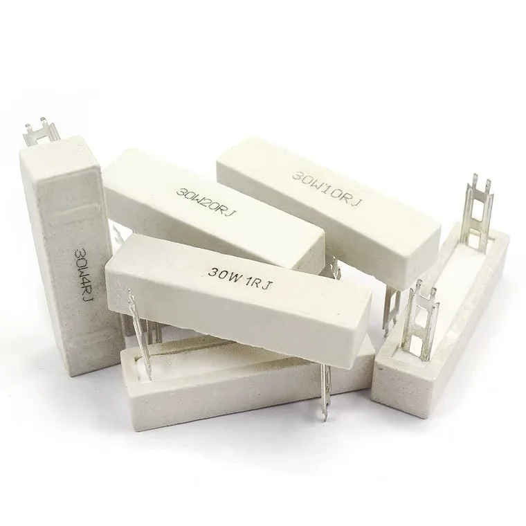 1pcs 30 w cement resistor 4 5 R/R/R / 5.1 6 and 7.5 8 R/R/R/R/R / 500 ohm 1 K to 1.2 K