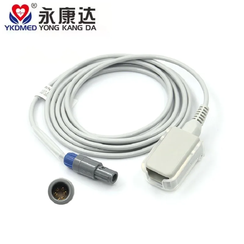 

YKD spo2 adapter cable,compatible with for mindray PM9000,PM9100,radel 40degreer to DB9F connector,free shipping