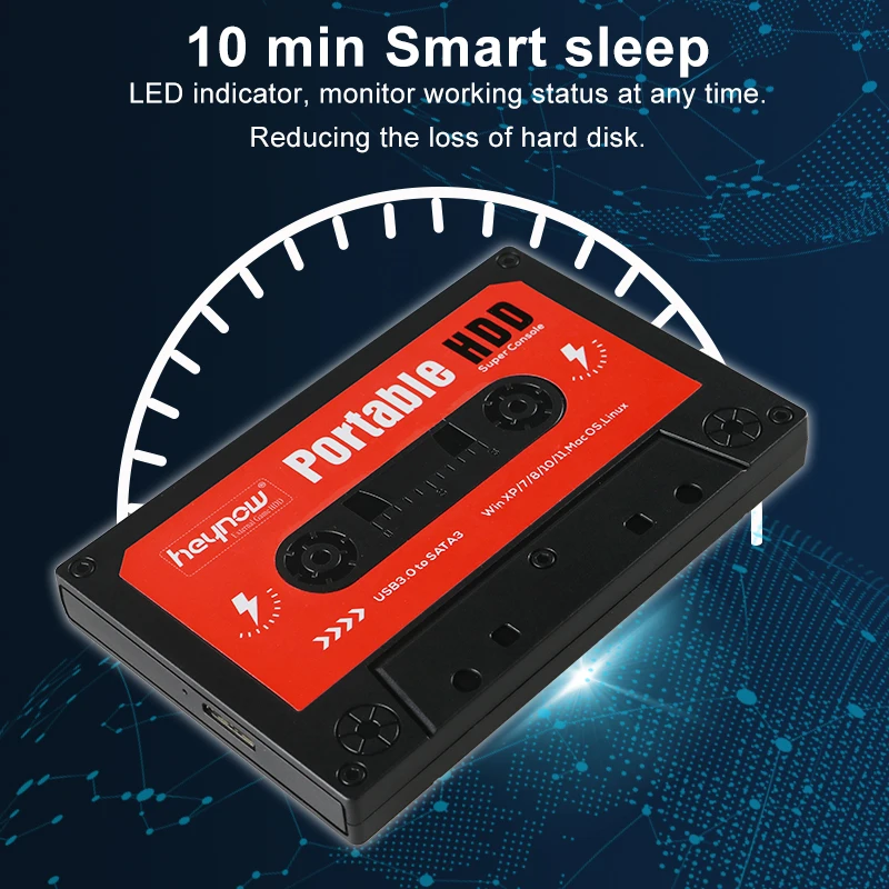 TSINGO-휴대용 외장 게임 하드 드라이브 디스크, 2TB, WII, PS1, N64, PS2 용, 노트북/PC/GK3V/GK 미니, 72000 게임 내장