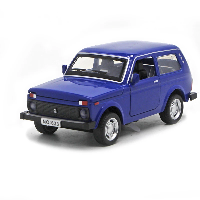 diecast lada niva toys model car with sound light and pull back function