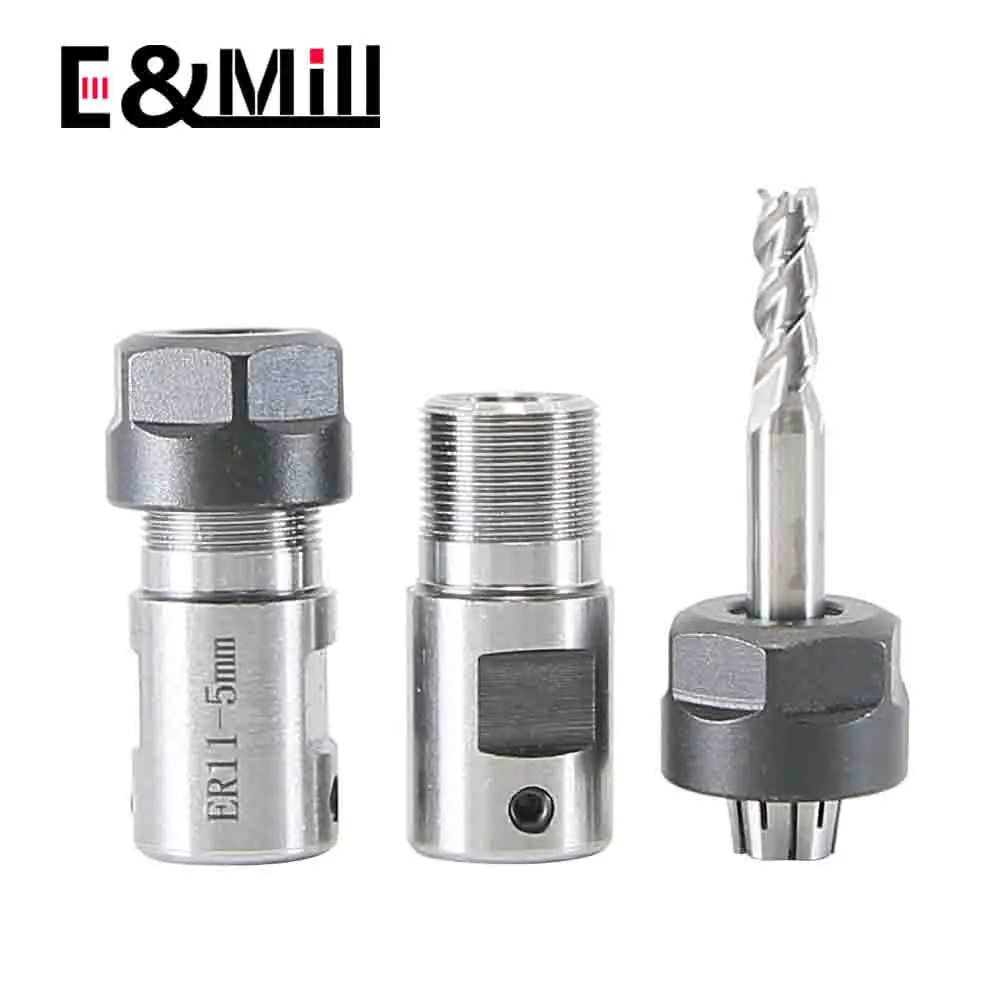 C16 ER11 Tự Làm Đế Động Cơ Dụng Cụ ER Bài Con Quay 3.175Mm 4 ~ 10Mm Cho ER Dụng Cụ collet Chuck Hạt Cờ Lê Khắc
