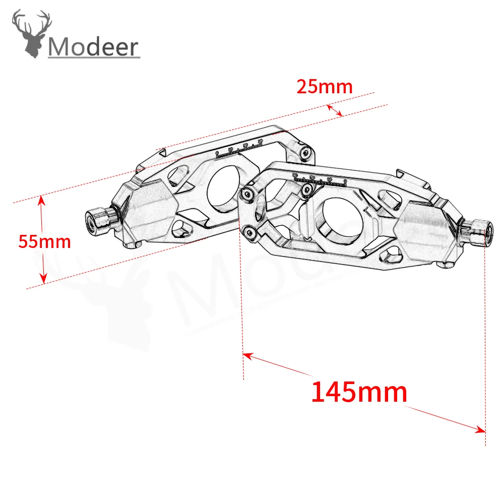 Tmax530 Axle Blocks Chain Adjuster For Yamaha Tmax 530 T-MAX530 2012 2013 2014 2015 2016 2017 2018 2019 2020 2021 2022 Motorcycl