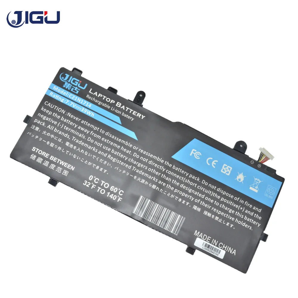 JIGU 7.7V Laptop Battery C21N1714  For Asus TP401MA-1A TP401NA-YS02 TP401CA For Vivobook Flip TP401N 14-TP401NA