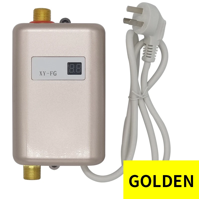 سخان مياه مطبخ صغير فوري، حمام منزلي خالٍ من التخزين، درجة حرارة ثابتة تسخين سريع سخان مياه كهربي صغير،