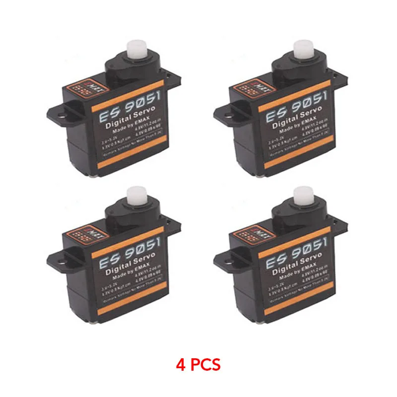 1/4/5/10/20PCS Emax ES9051 Digital Mini Servo Waterproof Digital Servo Plastic Gear For RC Car Helicopter Boat Airplanes RC Toys