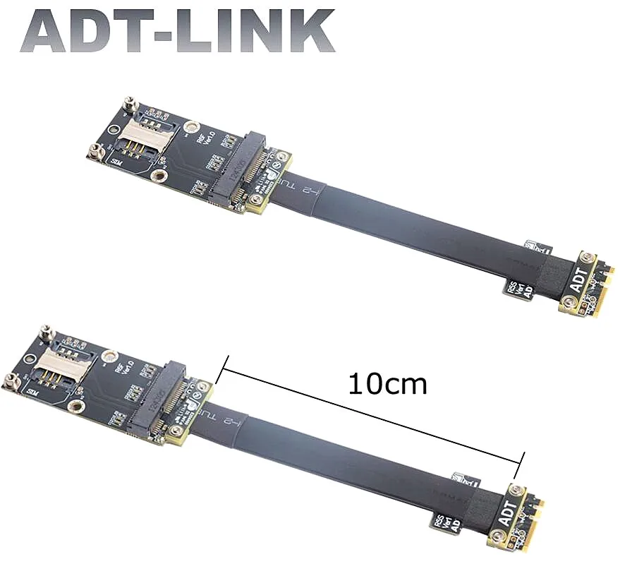 

M.2 WiFi Interface A.E Key Wireless Network Card Extender Adapter Board To Mini-PCIe mPCIe Flexible WIFI Bluetooth Riser Cable