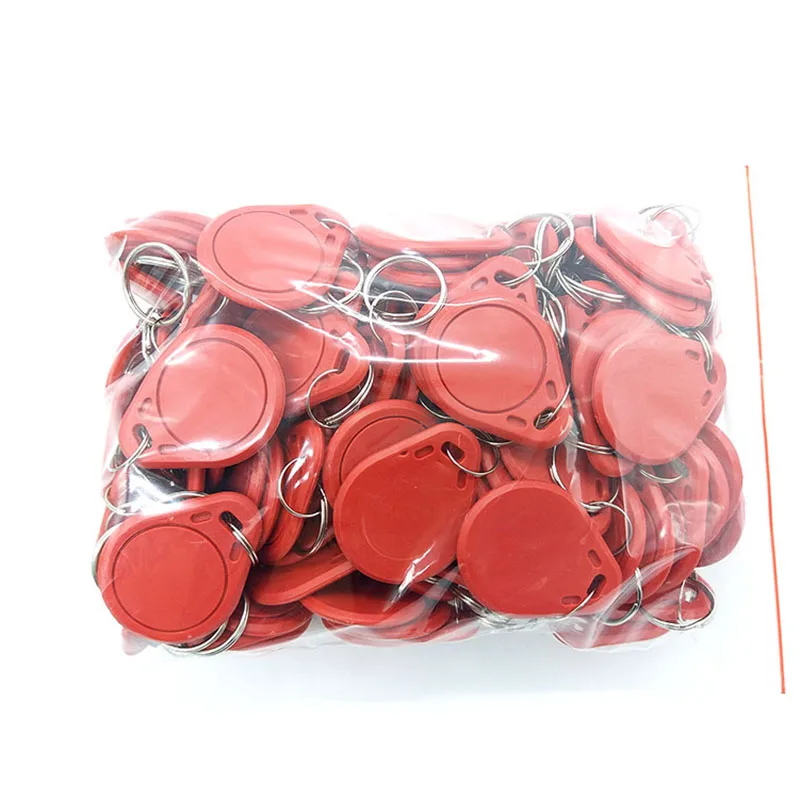 100pcs UID Tag RFID key Fob Rewritable for Copy  s50 13.56MHz Card Writable Block 0 Used to Clone IC card