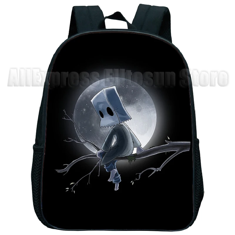 Little Nightmare 2 Ransel Anak-anak Tas Sekolah TK Balita Ransel Harian Tahan Air Ransel Mini Kartun Anak-anak