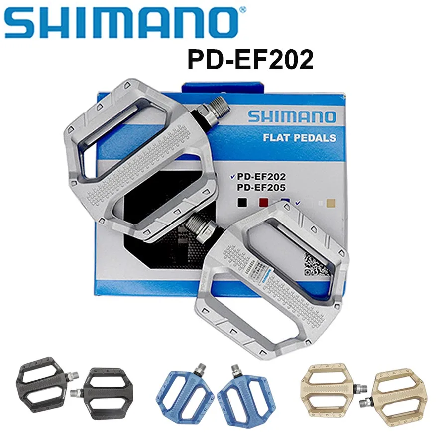 

Shimano PD EF202 MTB Flat Pedal Casual Riding Mountain Bike Aluminum Alloy Pedals PD-EF202 With Original BOX