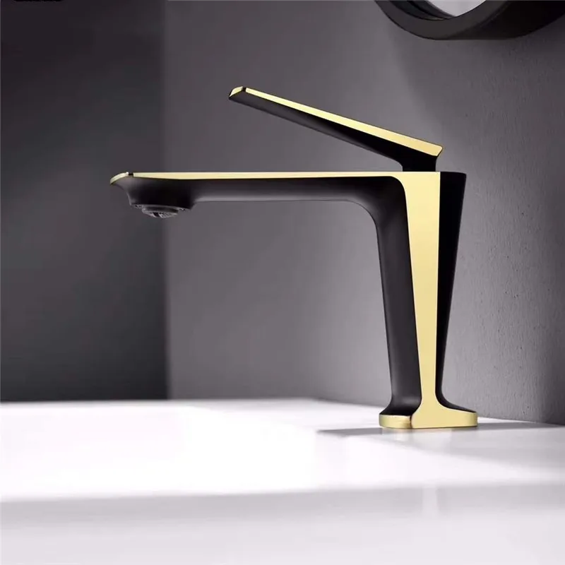 

Luxury solid brass copper bathroom sink faucet latest design cold hot water basin mixer faucet top quality tap