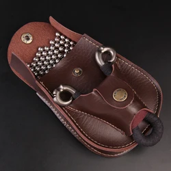 1 Pcs 11*13.5*3 cm Leather Slingshot Pouch Catapult Case Steel Ammo Balls Waist Bag  Outdoor Hunting Sports Accessories