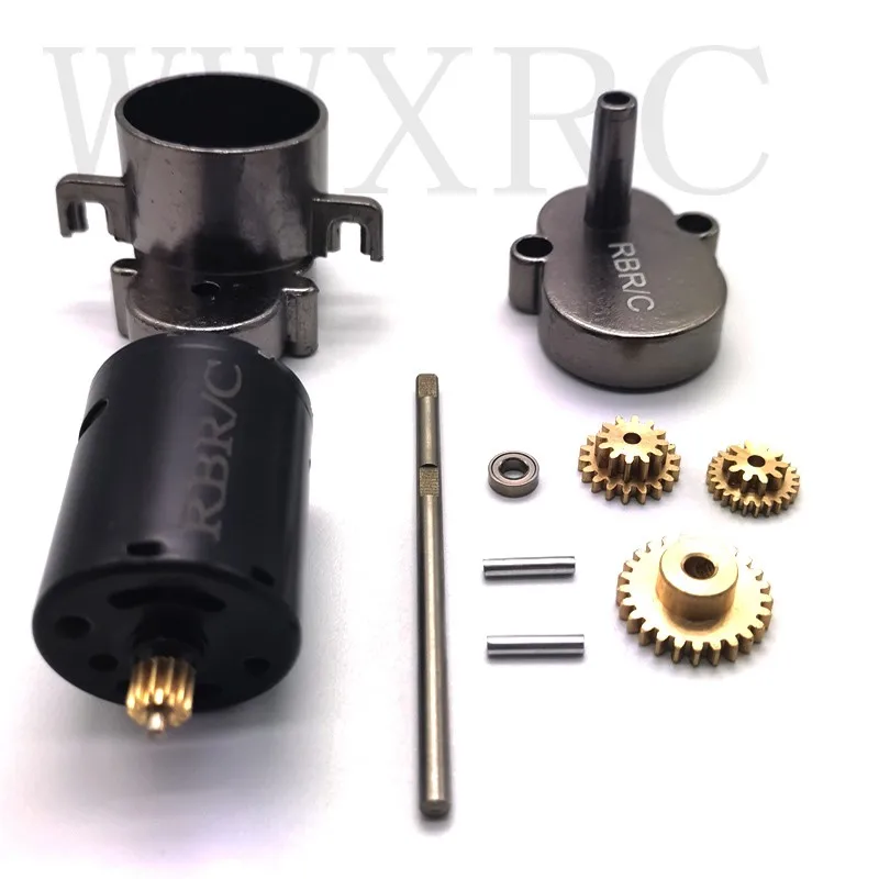 WPL D12 Metal Gearbox Gear With 370 Brush Motor for WPL D12 1/10 Climbing Off-road RC Car Upgrade Parts