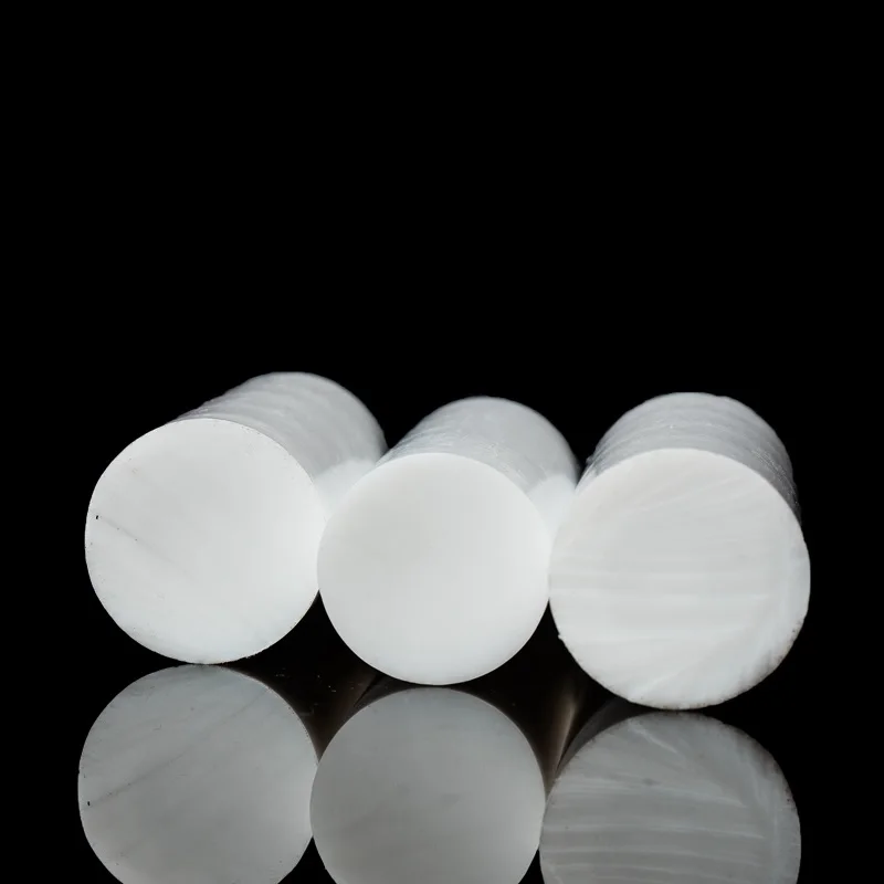 

5mm-10mm diameter White polytetrafluoroethylene bar environment-friendly non-toxic DIY PTFE plastic rod/ PTFE bar