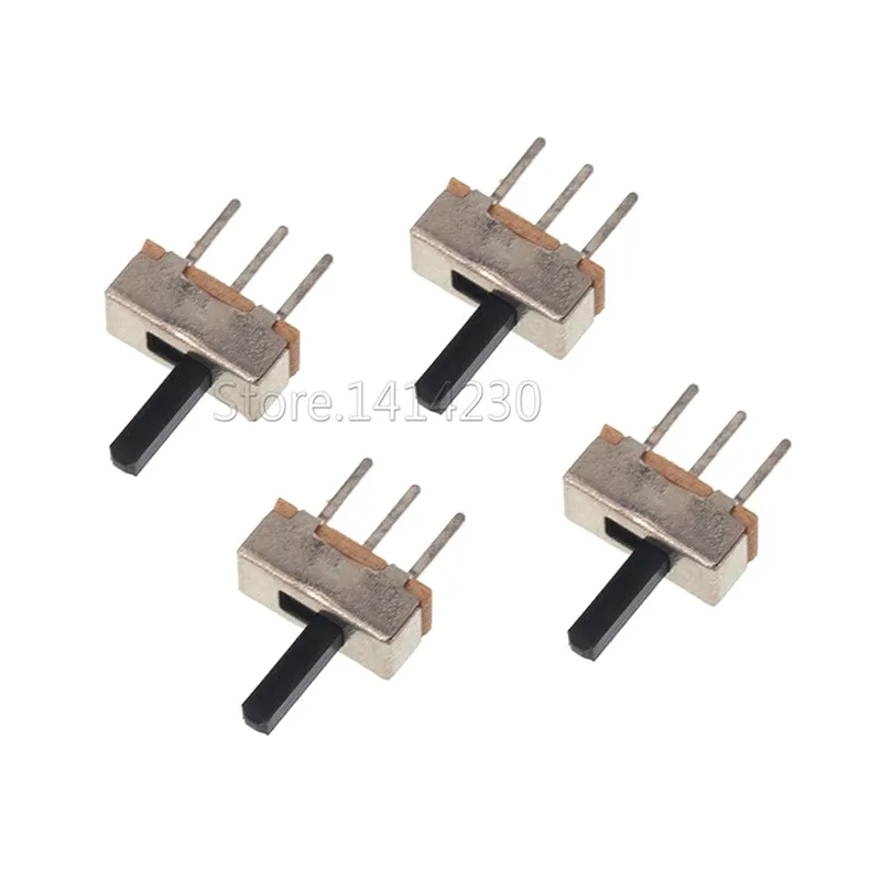 20Pcs SS12D00 Interruptor on-off mini Slide Switch 3pin 1P2T 2 Position High quality toggle switch Handle length:3MM/4MM/5MM/6MM