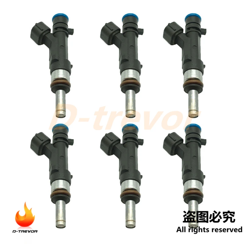 6pcs OEM 0280158053 06E133551 Fuel injectors Nozzle for  2004-2008 AUDI A6 2.4L