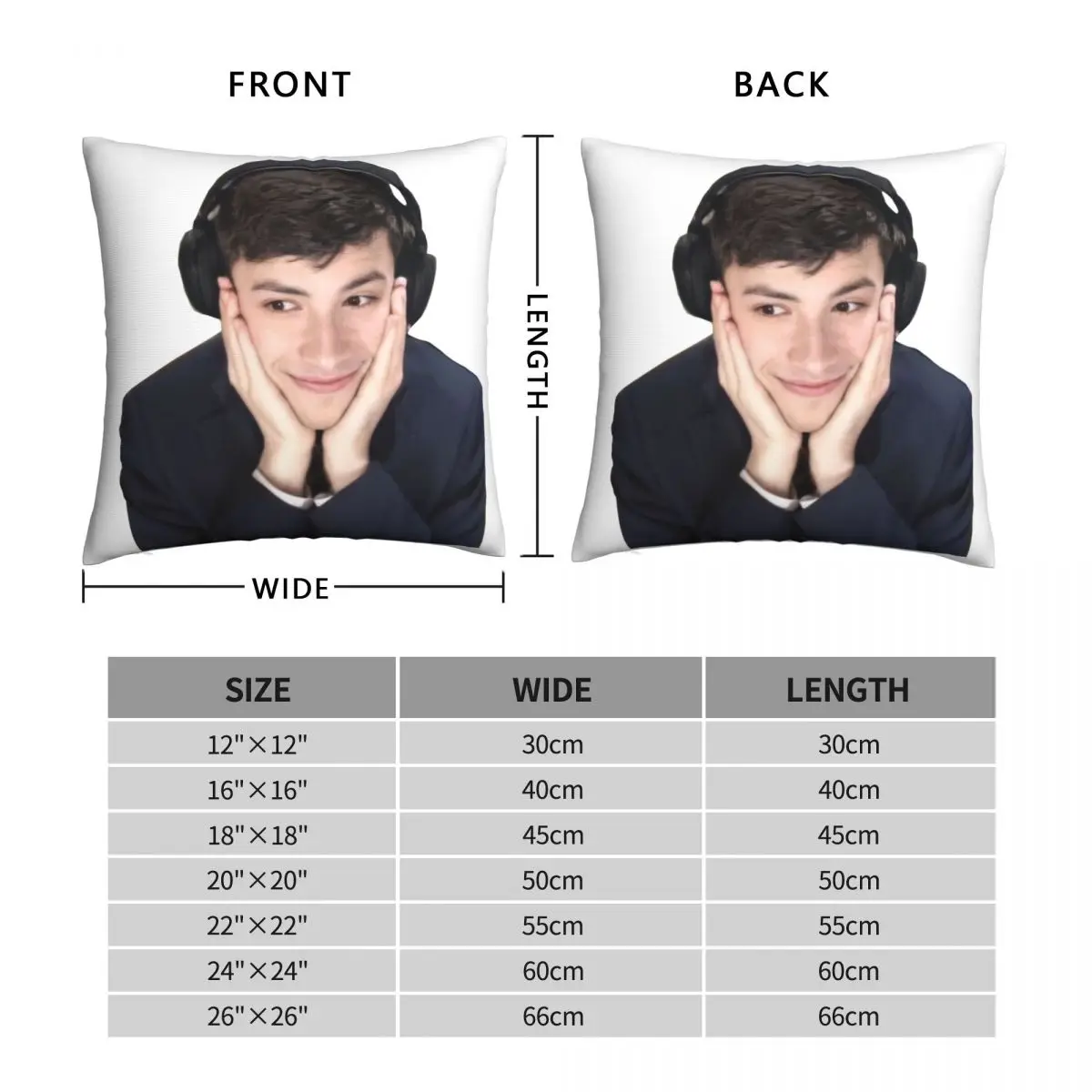 GeorgeNotFound George Davidson Cute Pillowcase Polyester Linen Velvet Creative Zip Decor Pillow Case Home Cushion Cover