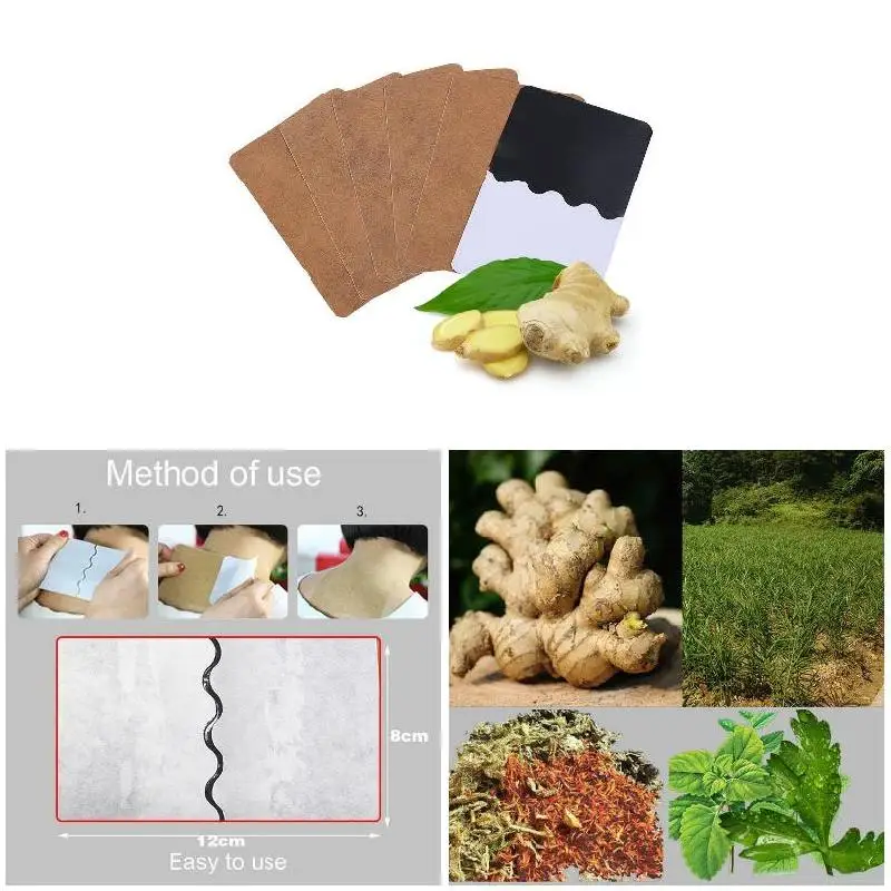 Keep Warm Compress Cervical Vertebra Herbal Ginger Patch for Physiotherapy Dropshipping --01