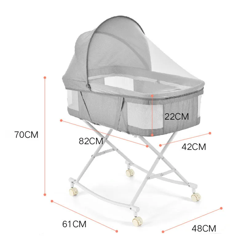 Culla pieghevole Shaker, cestino per neonato multifunzionale, lettino mobile portatile per marsupio